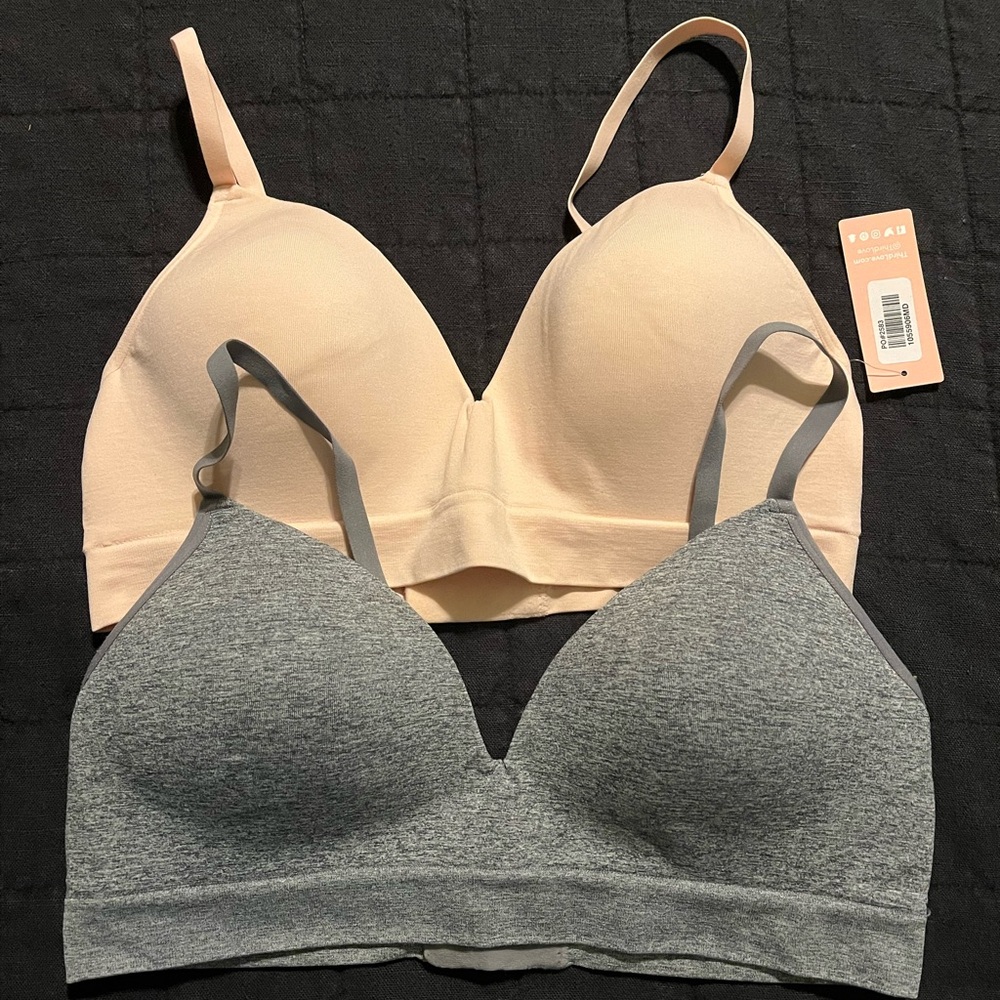 Thirdlove Women's Intimates Set - Cream and Gray Bras
